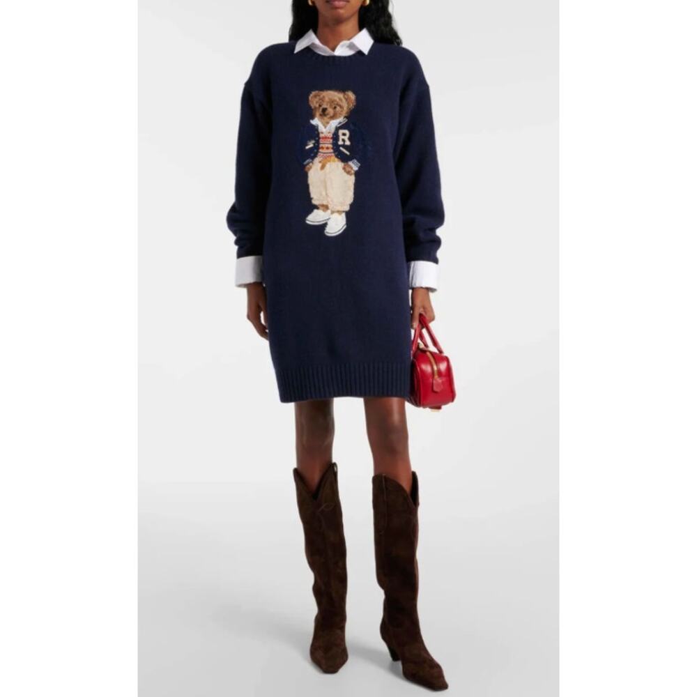 Polo Ralph Lauren Bear Sweater Dress size S small